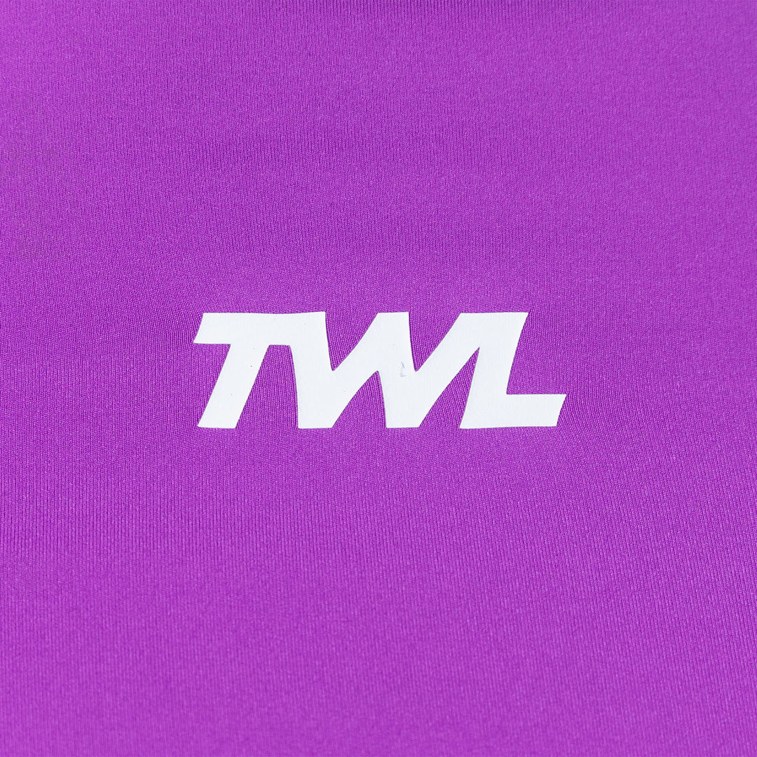 TWL - WOMEN'S HIGH WAISTED BALANCE SHORTS - IRIS/WHITE