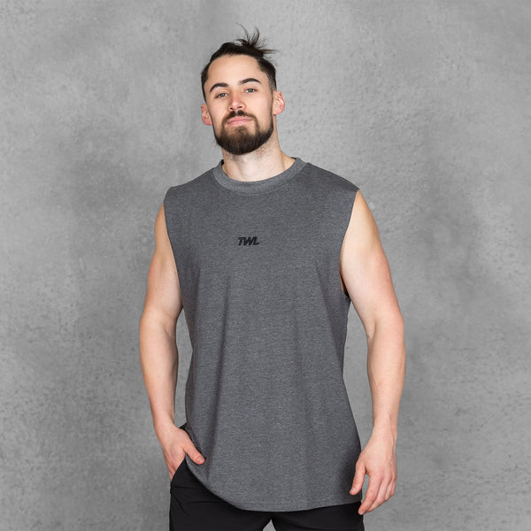 Rustic Dime French Terry Tank Top - Men's Tank Tops in Charcoal