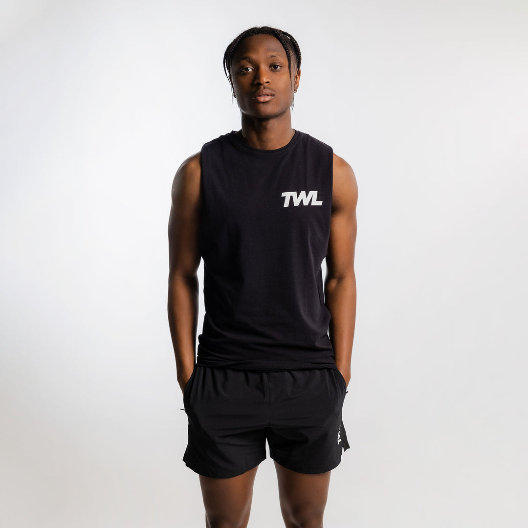 TWL - MEN'S EVERYDAY MUSCLE TANK - ICON - BLACK