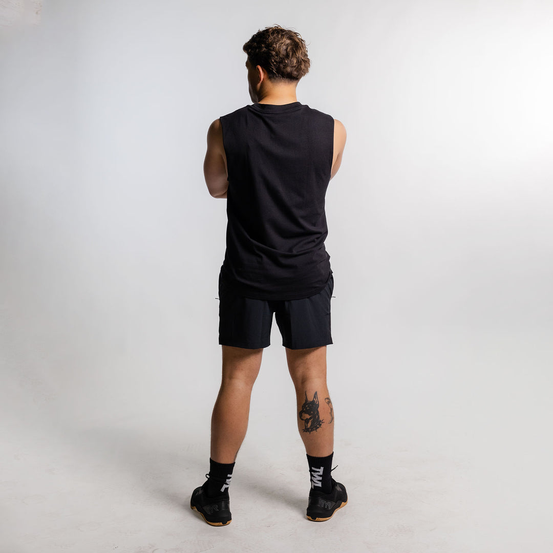 TWL -  OVERSIZED MUSCLE TANK - STRONGER TOGETHER - BLACK