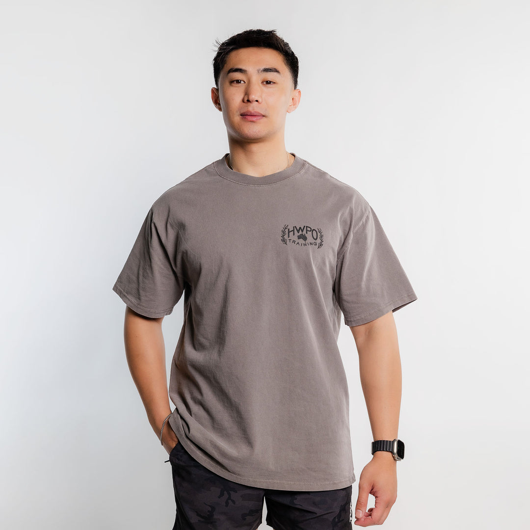 HWPO - OVERSIZED T-SHIRT - FADED GRAY [PRE-ORDER]