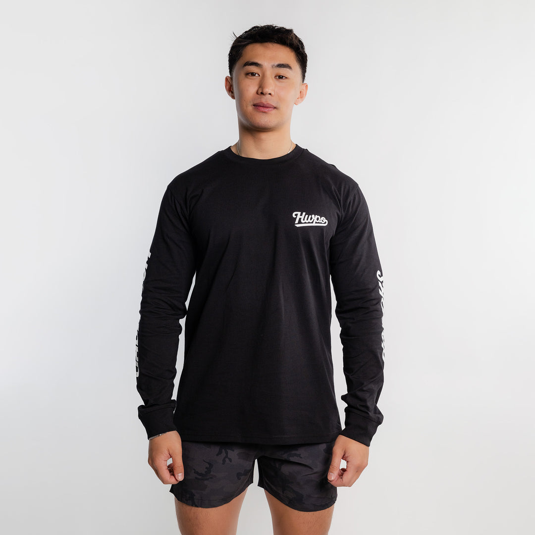 HWPO - CORE VALUES LONGSLEEVE - BLACK/WHITE [PRE-ORDER]