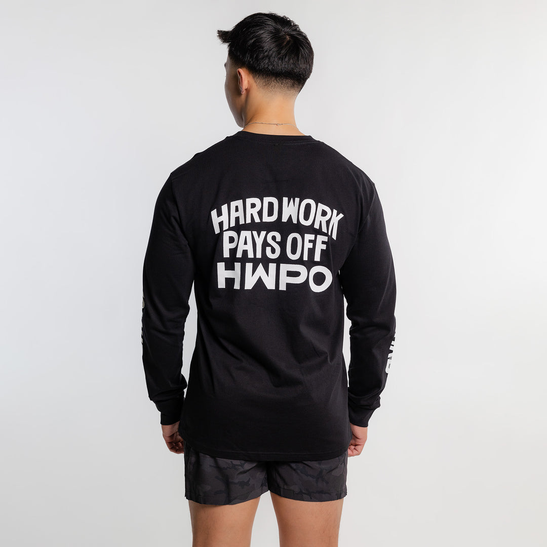 HWPO - CORE VALUES LONGSLEEVE - BLACK/WHITE [PRE-ORDER]