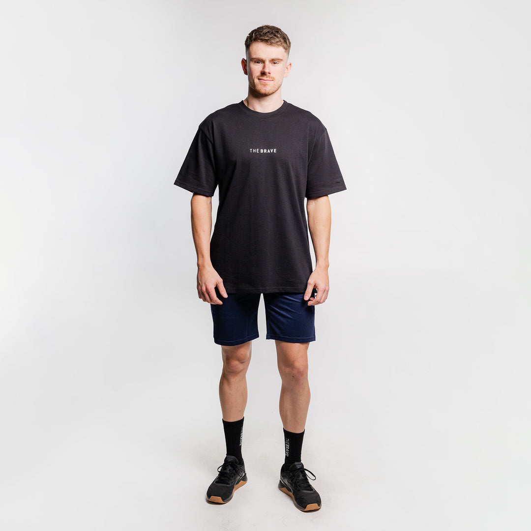 THE BRAVE - LIFESTYLE OVERSIZED T-SHIRT - BLACK/WHITE