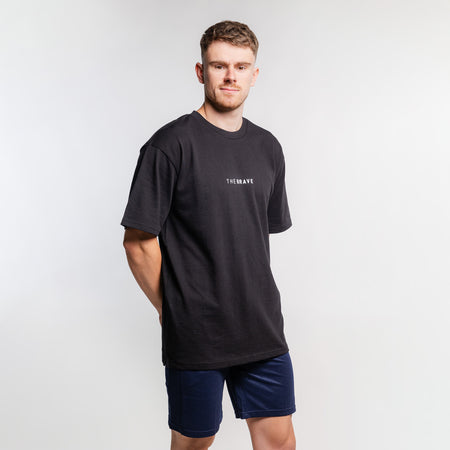 THE BRAVE - LIFESTYLE OVERSIZED T-SHIRT - BLACK/WHITE