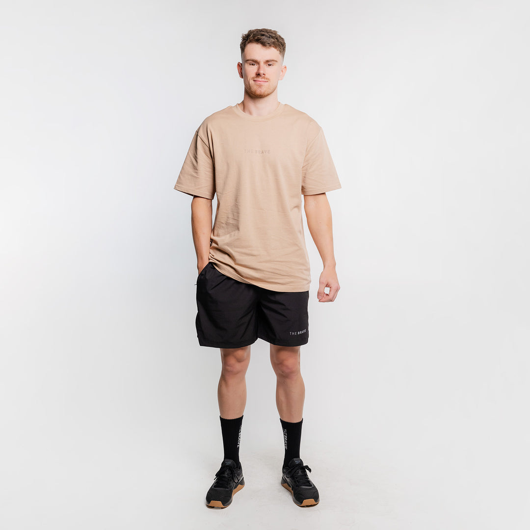 THE BRAVE - LIFESTYLE OVERSIZED T-SHIRT - FAWN