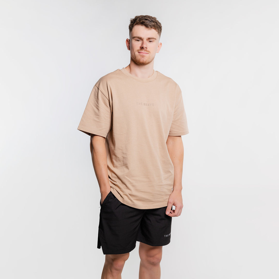 THE BRAVE - LIFESTYLE OVERSIZED T-SHIRT - FAWN