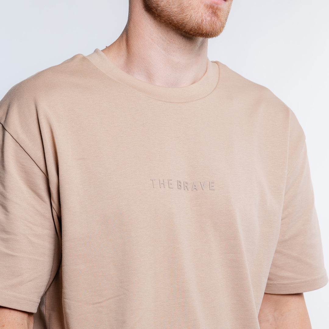 THE BRAVE - LIFESTYLE OVERSIZED T-SHIRT - FAWN