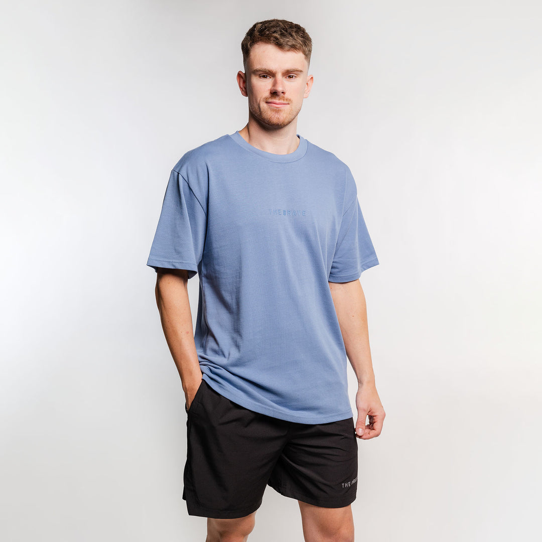 THE BRAVE - LIFESTYLE OVERSIZED T-SHIRT - GLACIER