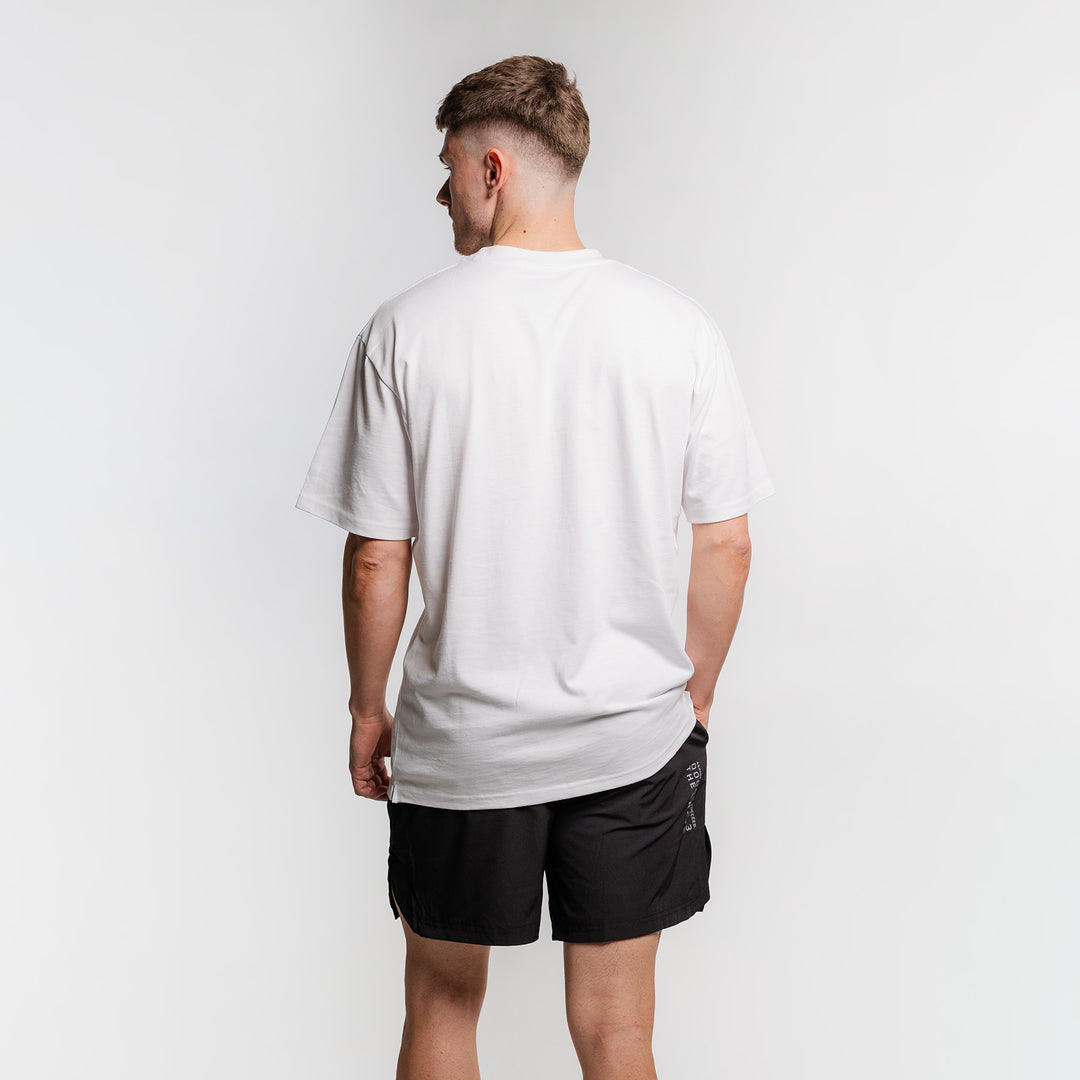 THE BRAVE - LIFESTYLE OVERSIZED T-SHIRT - WHITE/BLACK