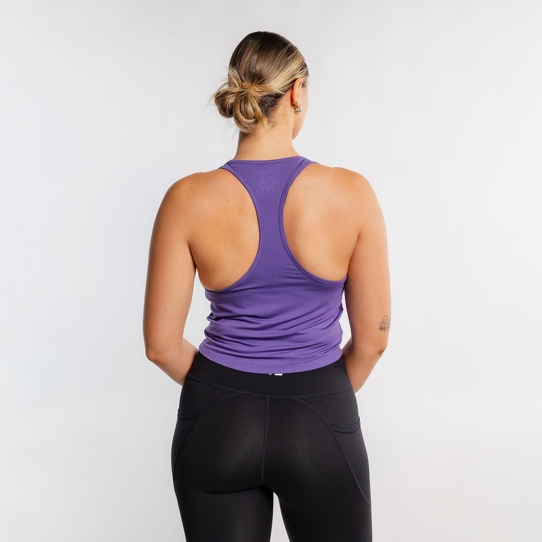 TWL - WOMEN'S EVERYDAY RACERBACK CROP - DAHLIA