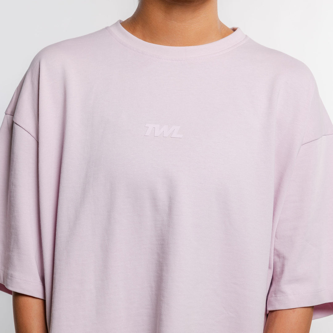 TWL - WOMEN'S LIFESTYLE OVERSIZED CROPPED T-SHIRT - LAVENDER