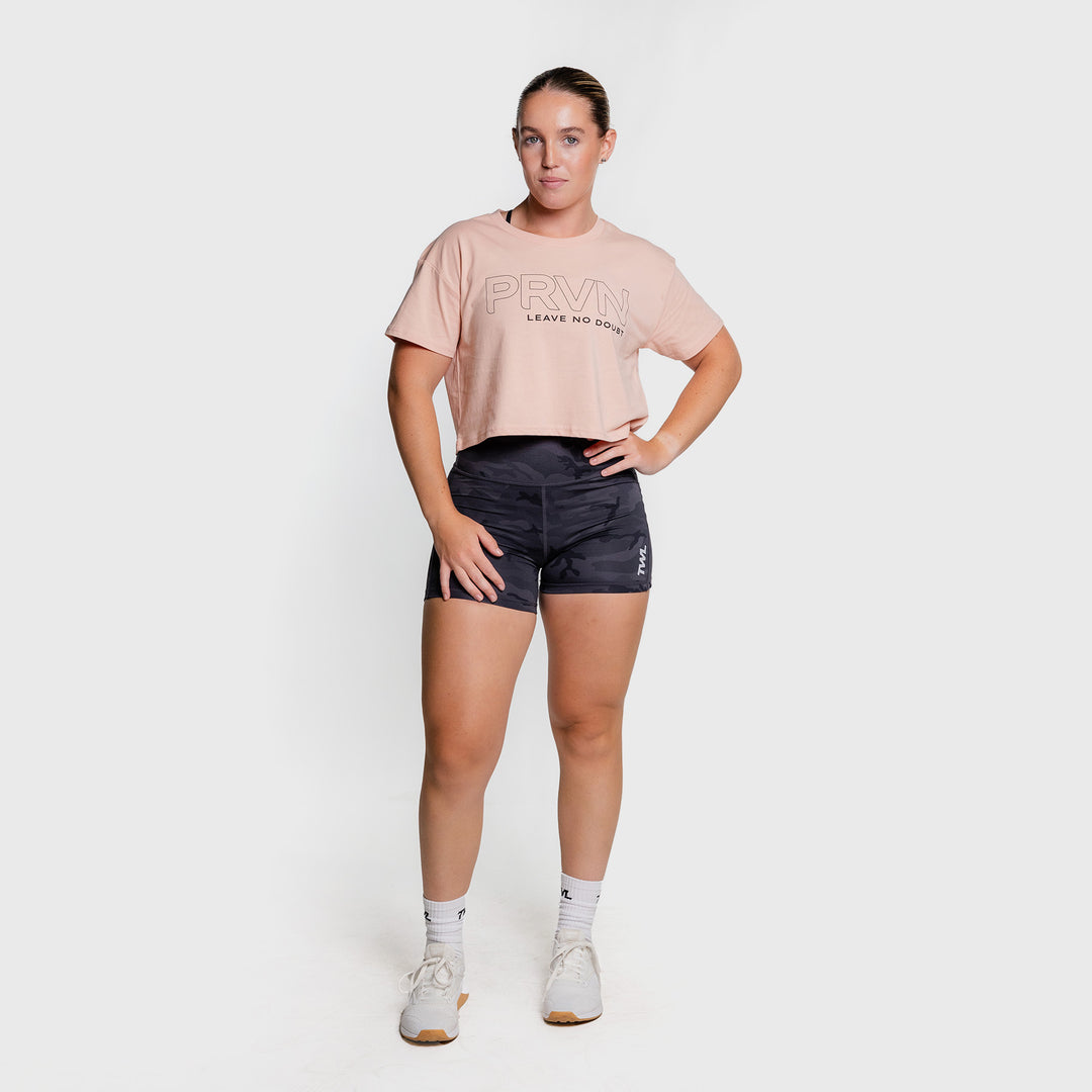 TWL - PRVN LND CROP - PALE PINK/ BLACK