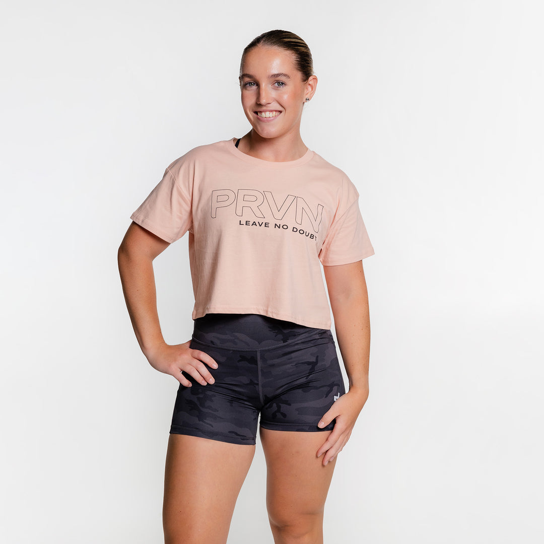 TWL - PRVN LND CROP - PALE PINK/ BLACK