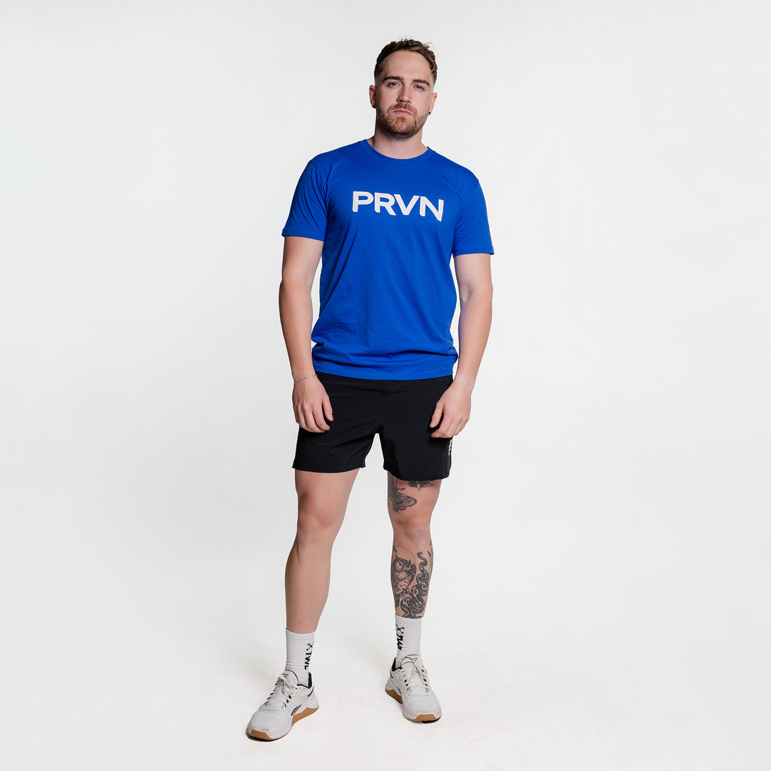 TWL - PRVN STAPLE T-SHIRT - BLUE/WHITE