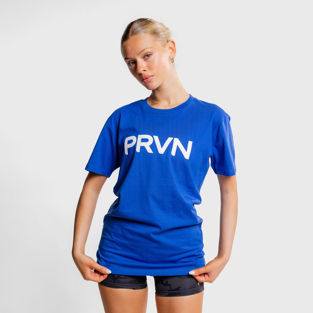 TWL - PRVN STAPLE T-SHIRT - BLUE/WHITE