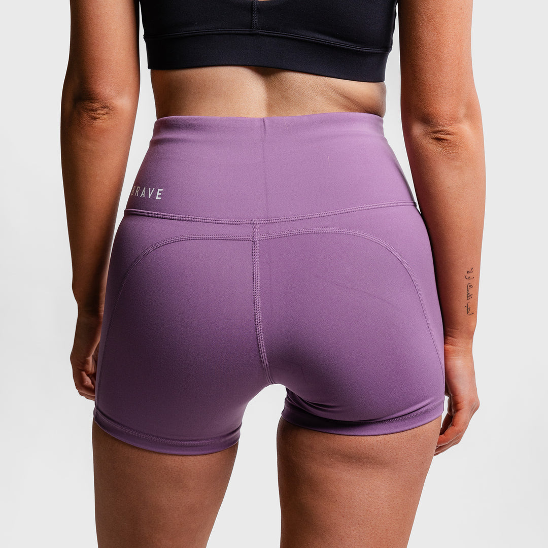 THE BRAVE - WOMEN'S SCULPT HIGH WAISTED BOOTY SHORTS - FIG