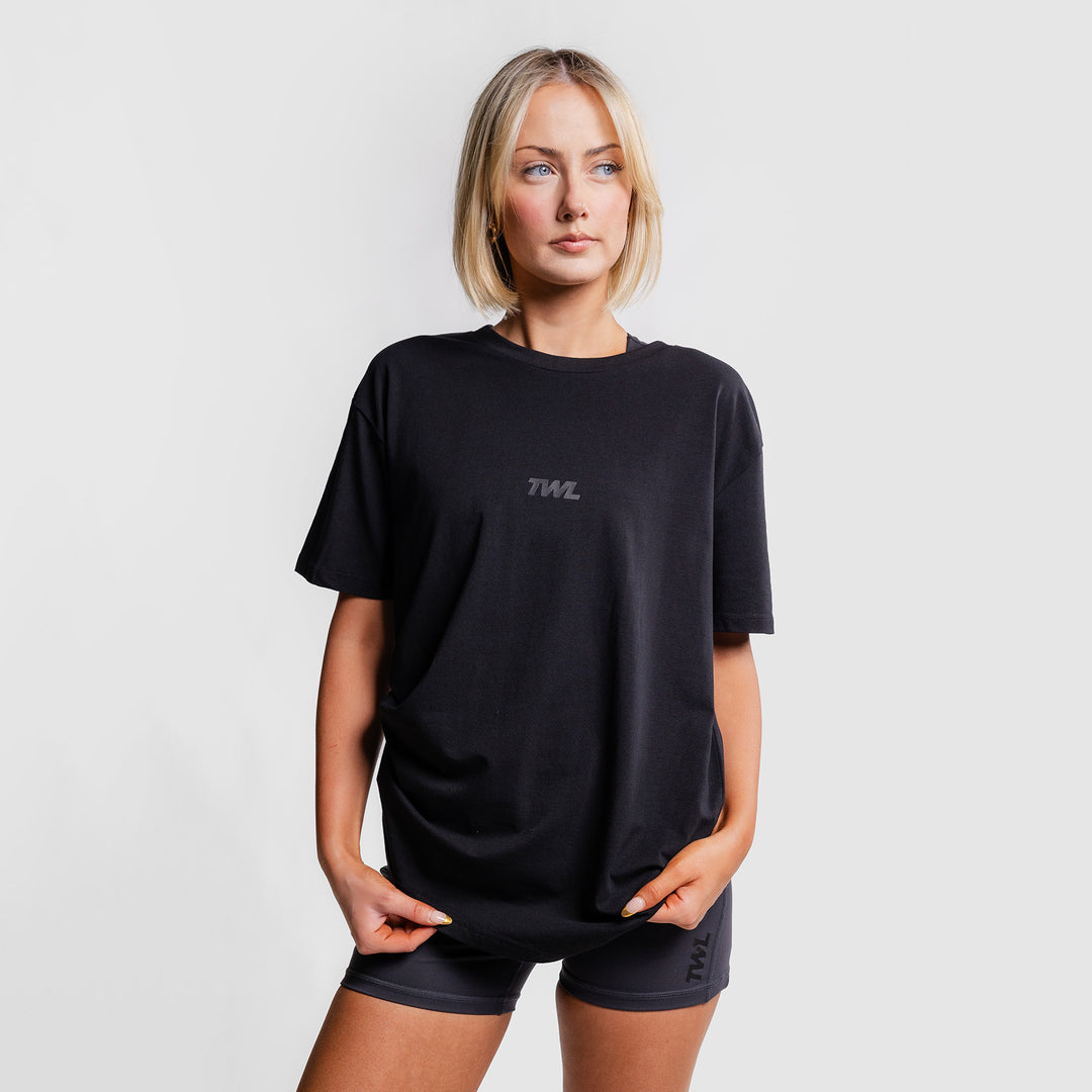 TWL - OVERSIZED T-SHIRT - ENDORPHINS - TRIPLE BLACK