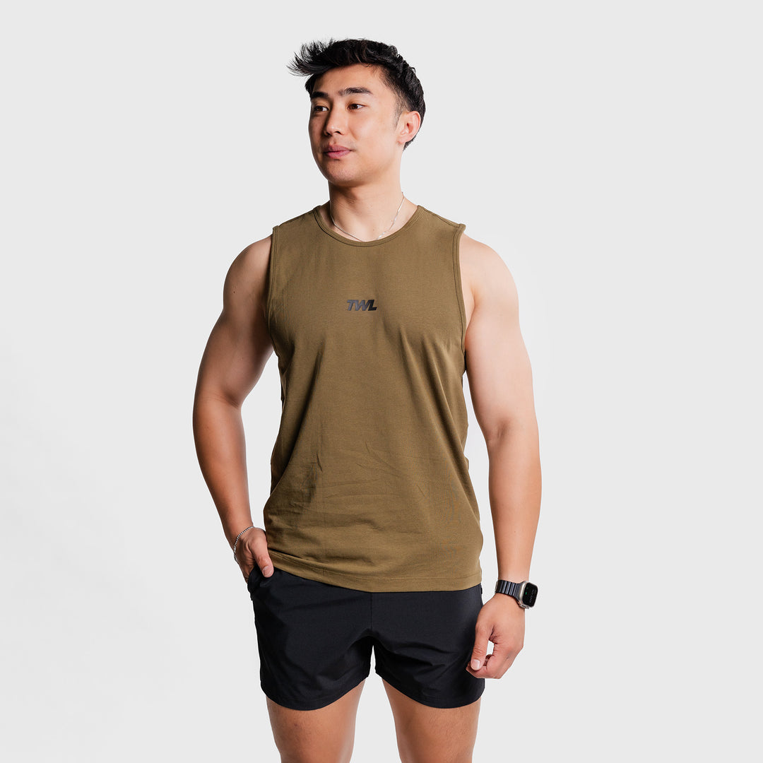 TWL - MEN'S EVERYDAY TANK - UNIFORM GREEN/BLACK