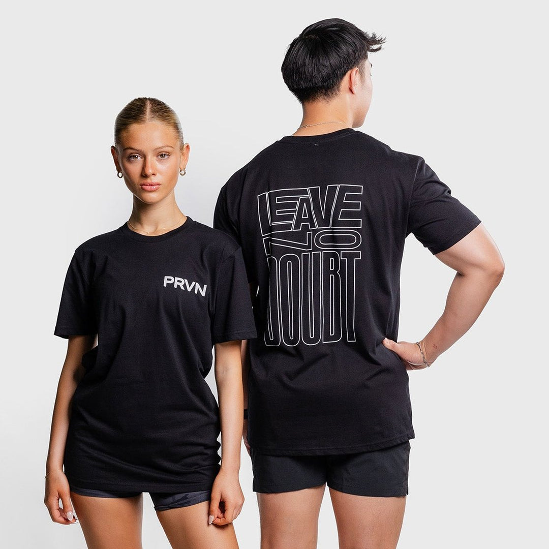 TWL - PRVN LEAVE NO DOUBT T-SHIRT - BLACK/GREY