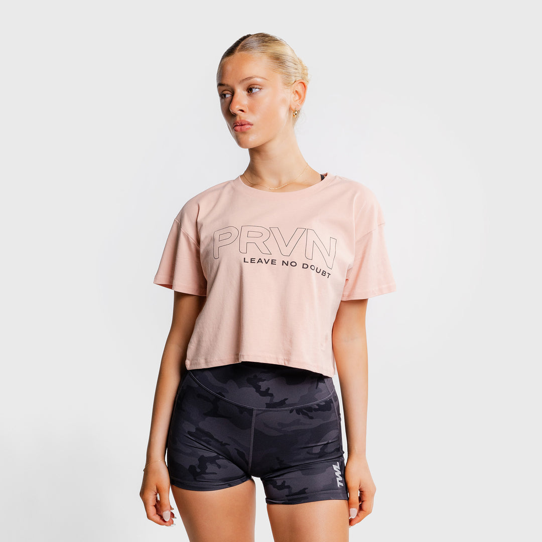 TWL - PRVN LND CROP - PALE PINK/ BLACK