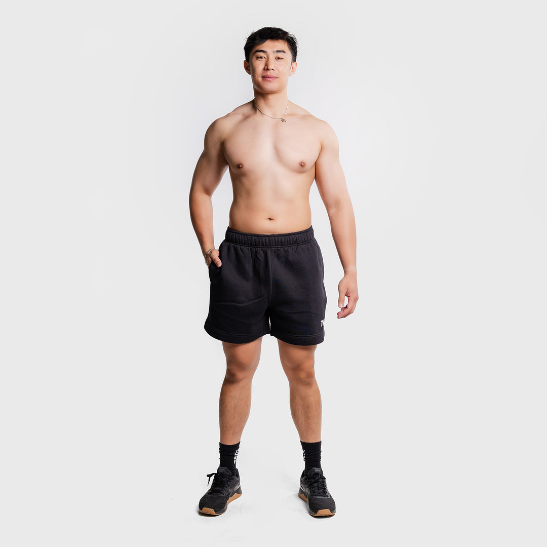 TWL - RELAXED TRACK SHORTS - BLACK