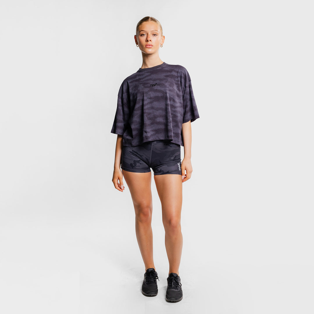 TWL - WOMEN'S OVERSIZED CROPPED T-SHIRT - ELEMENT