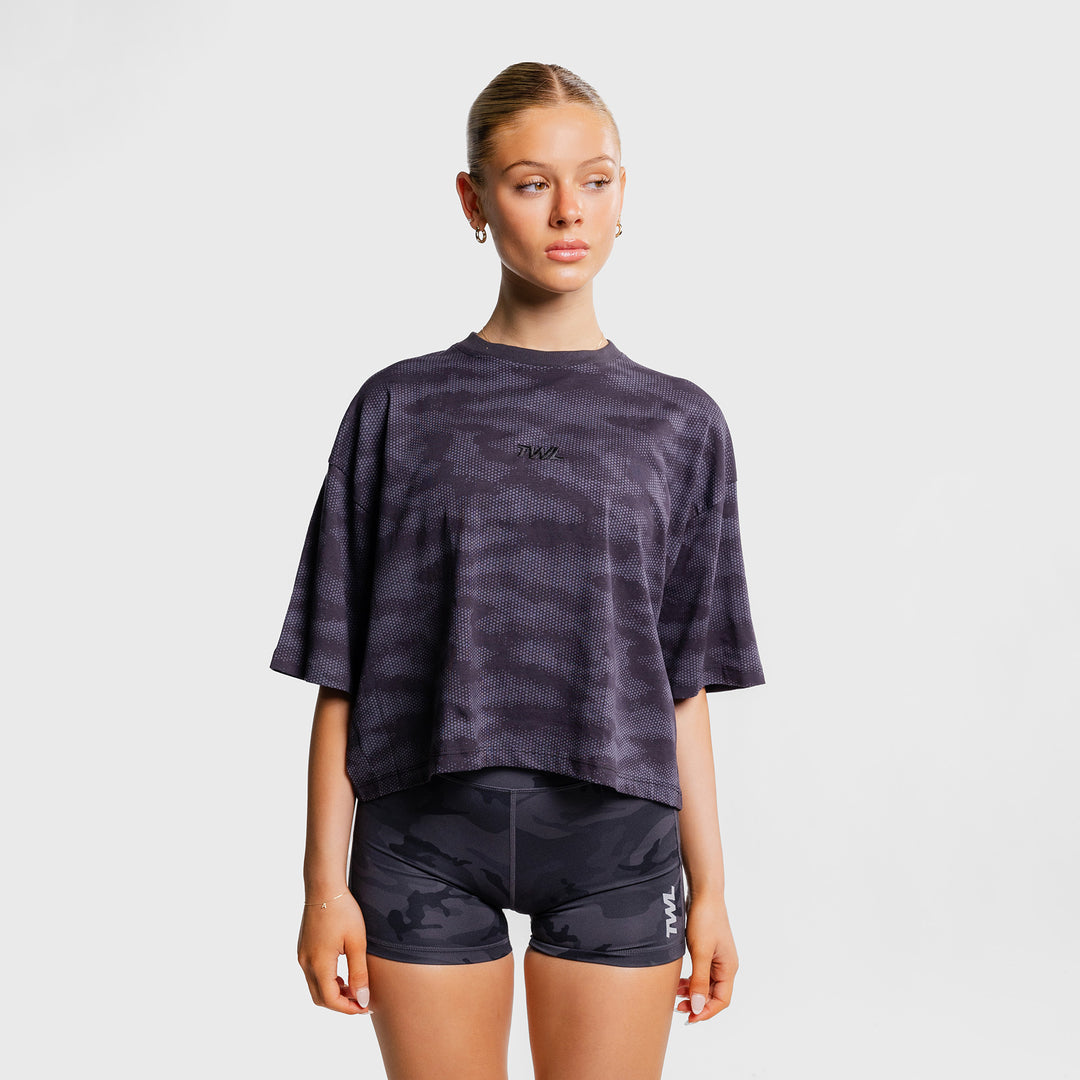 TWL - WOMEN'S OVERSIZED CROPPED T-SHIRT - ELEMENT