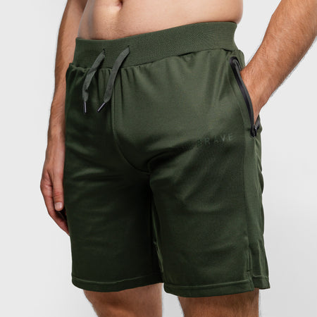 THE BRAVE - MEN'S ADAPT SHORTS - DARK OLIVE