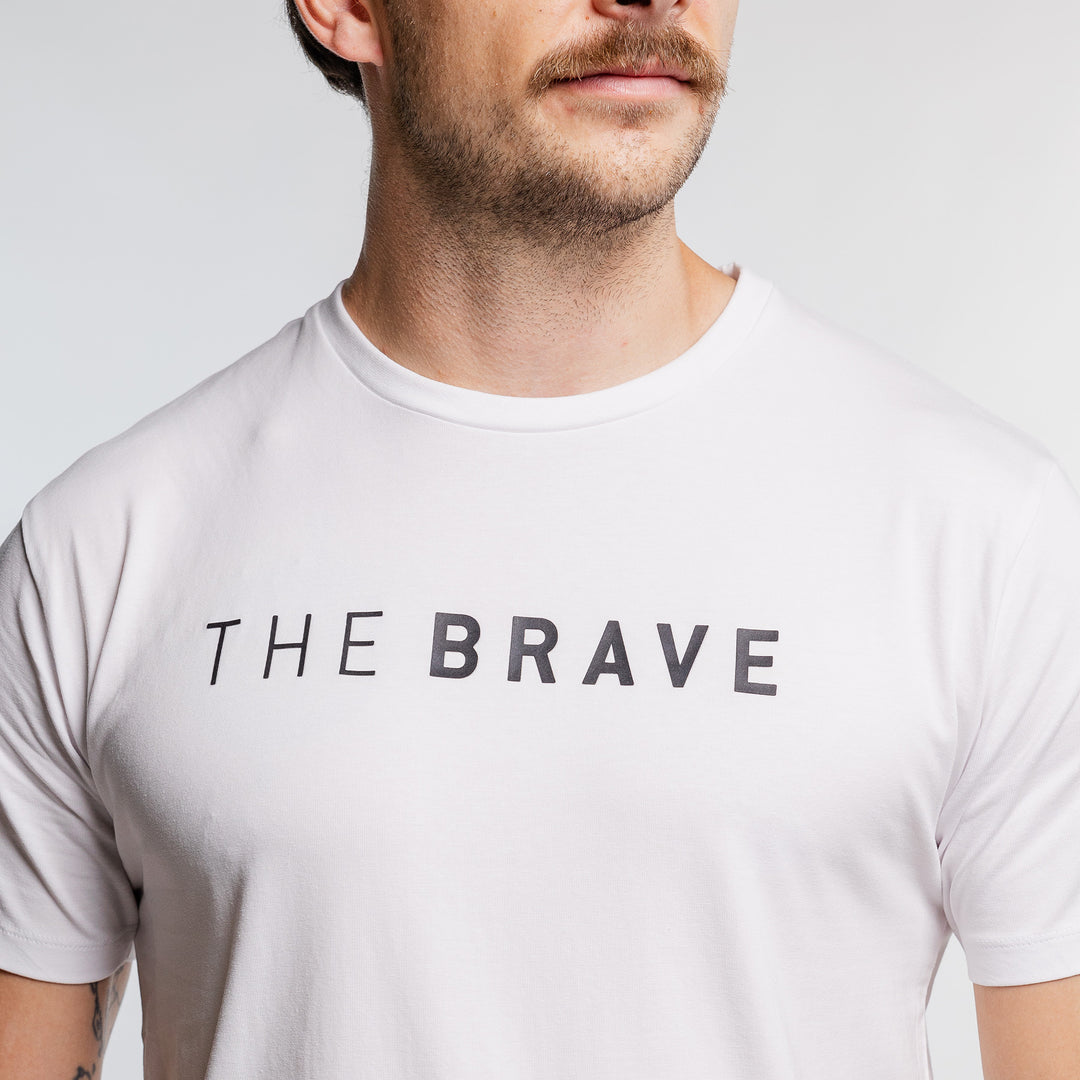 The Brave - Men's Signature T-Shirt - WHITE