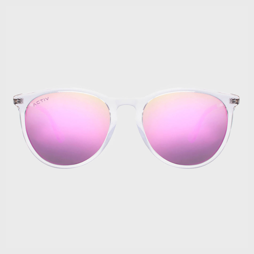 ACTIV - T2B Gloss Clear & Gold with Pink Mirror Lens