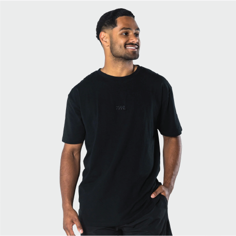 TWL - OVERSIZED T-SHIRT - ENDORPHINS - TRIPLE BLACK