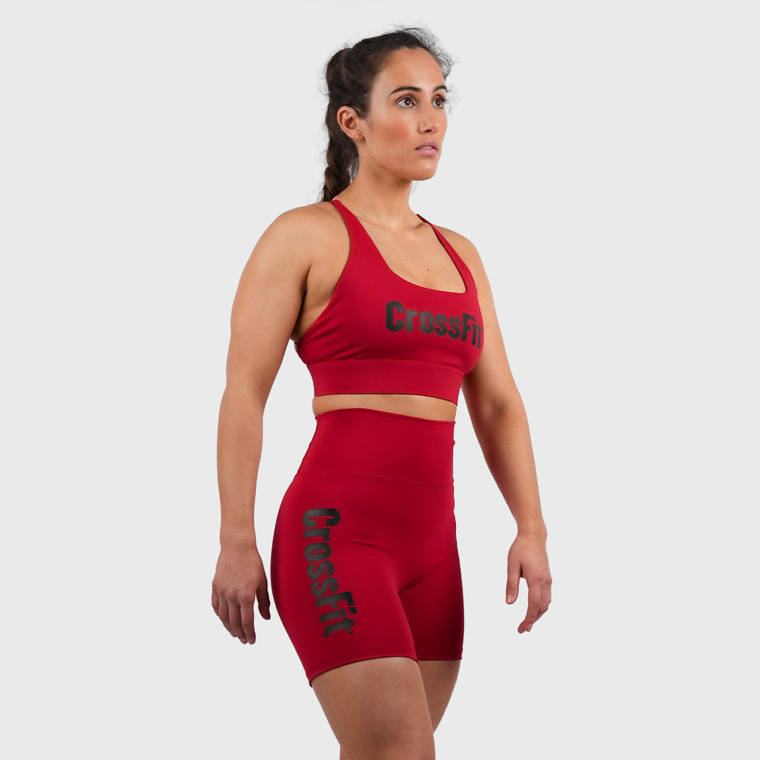 Northern Spirit - CrossFit® Cruiser Women's High Waisted Short 6-inch - CARMINE