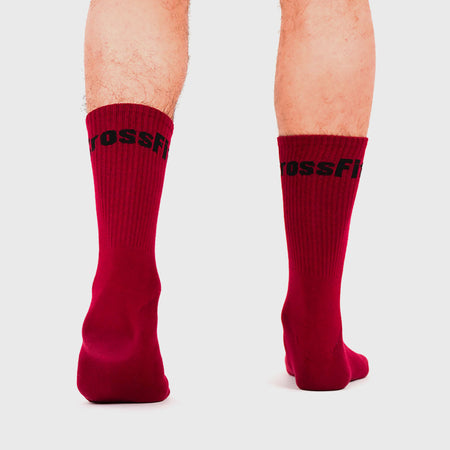 Northern Spirit - CROSSFIT® SOCKS MID-HEIGHT UNISEX SOCKS - CARMINE