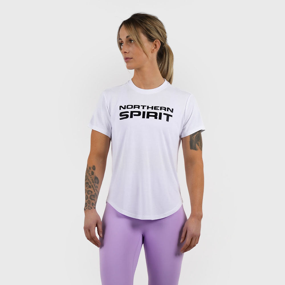 Northern Spirit - Epaulet Women Regular Fit T-Shirt - ALABASTER