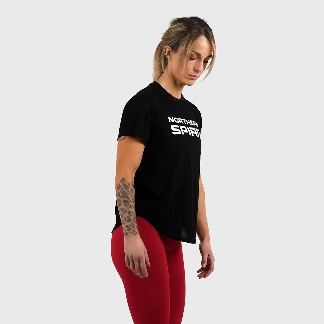 Northern Spirit - Epaulet Women Regular Fit T-Shirt - INK