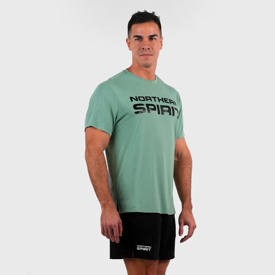 Northern Spirit - Men's Plain Regular Fit T-Shirt - SHALE GREEN