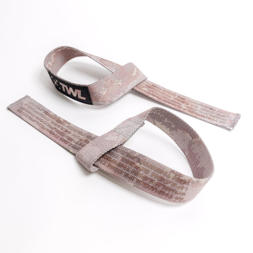 TWL - EVERYDAY COTTON LIFTING STRAPS PAIR - TERRAIN CAMO