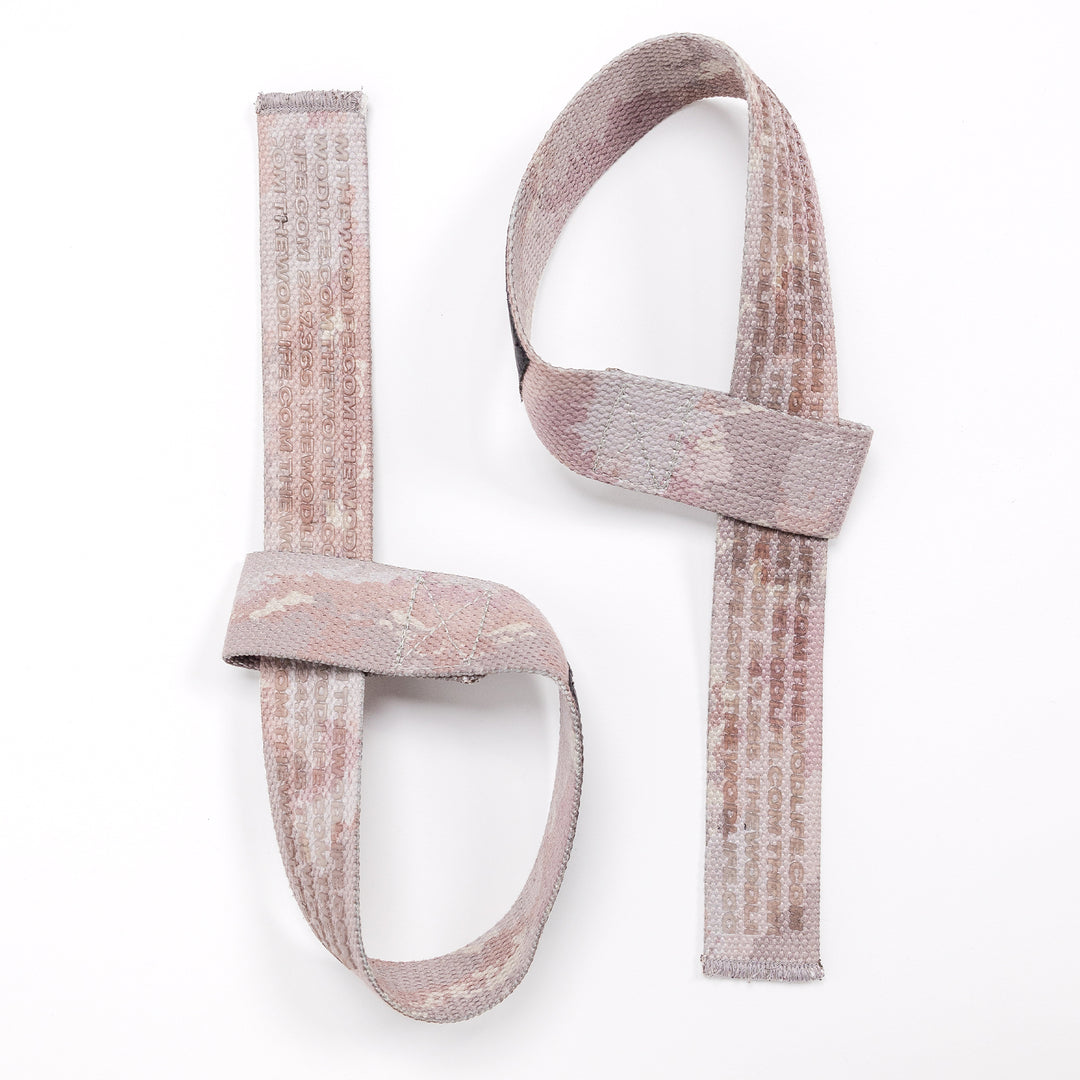 TWL - EVERYDAY COTTON LIFTING STRAPS PAIR - TERRAIN CAMO