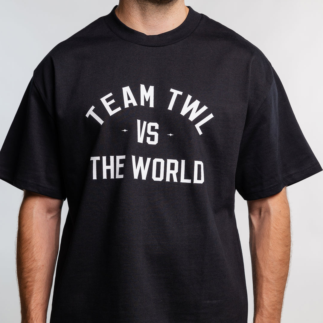 TWL - LIFESTYLE OVERSIZED T-SHIRT - TEAM TWL VS THE WORLD - BLACK