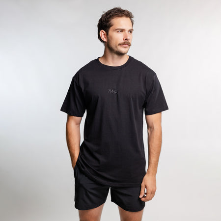 TWL - OVERSIZED T-SHIRT - ENDORPHINS - TRIPLE BLACK