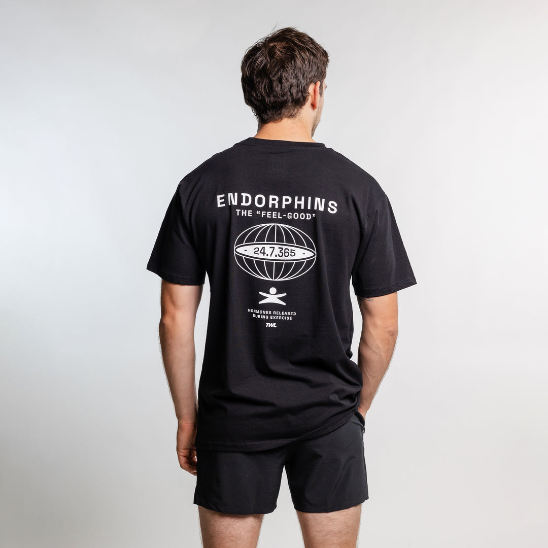 TWL - OVERSIZED T-SHIRT - ENDORPHINS - TRIPLE BLACK