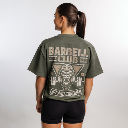 TWL - LIFESTYLE OVERSIZED T-SHIRT - BARBELL CLUB - GORILLA/PINE