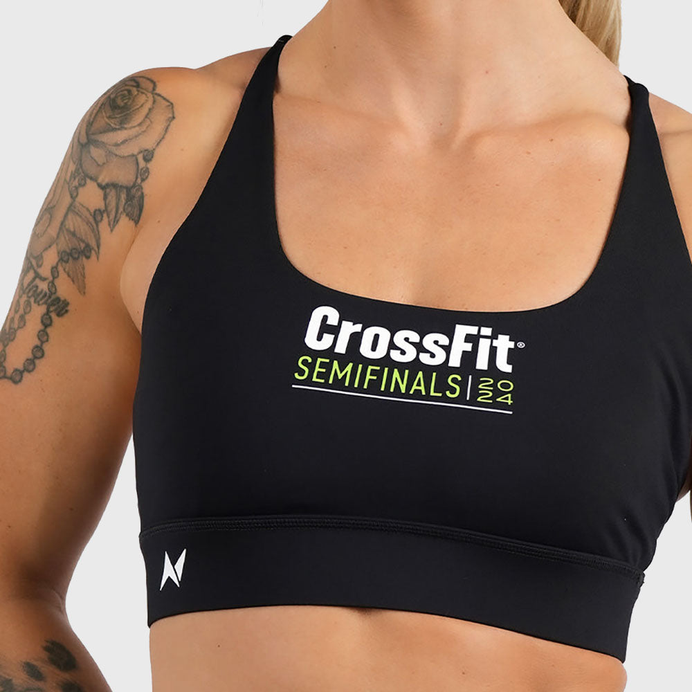 Northern Spirit - CrossFit® Semifinals Khi Women’s Crossback Sports Bra Medium Support - INK