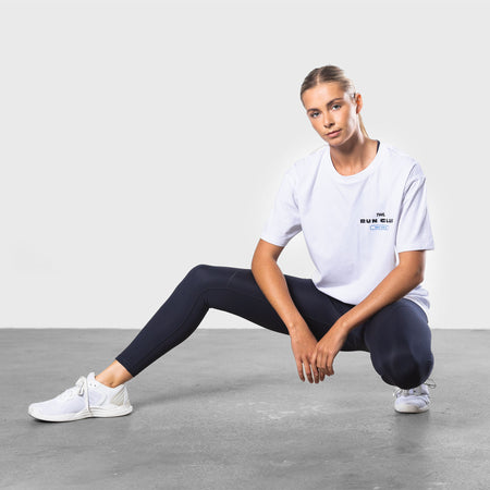 TWL - OVERSIZED T-SHIRT - RUN CLUB/TORIAN - WHITE/COBALT