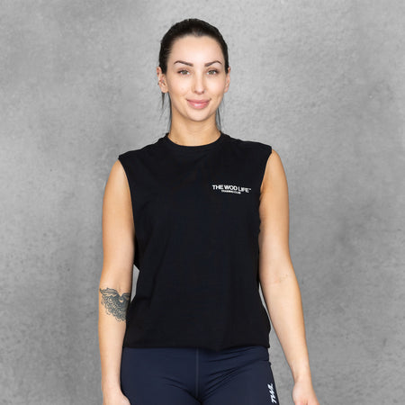 Women's Black Push Your Limits Muscle Tank – WOD Outlet LLC