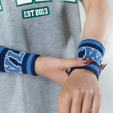 TWL - EVERYDAY KNITTED WRISTBANDS - VARSITY/NAVY - 2 PACK