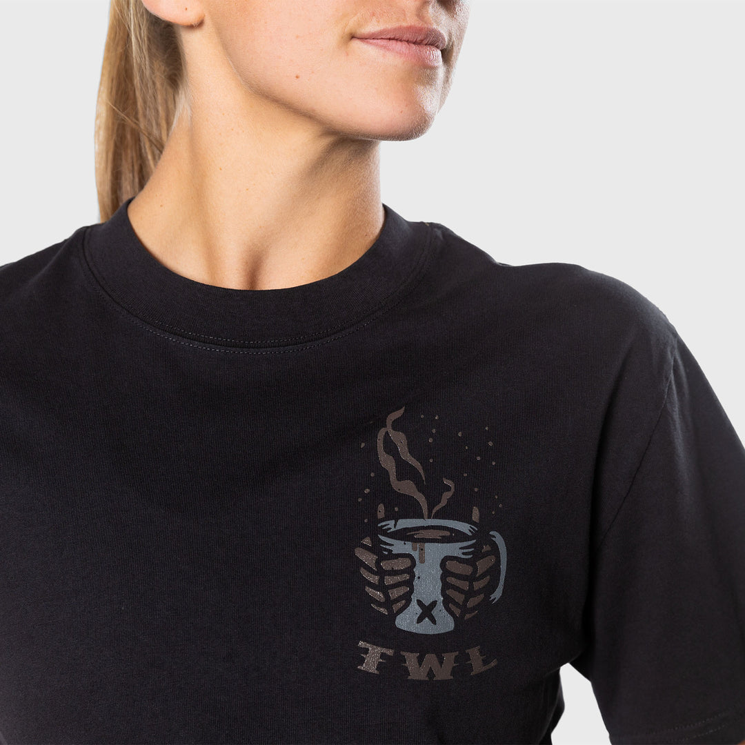 TWL - LIFESTYLE OVERSIZED T-SHIRT - DEATH OVER DECAF