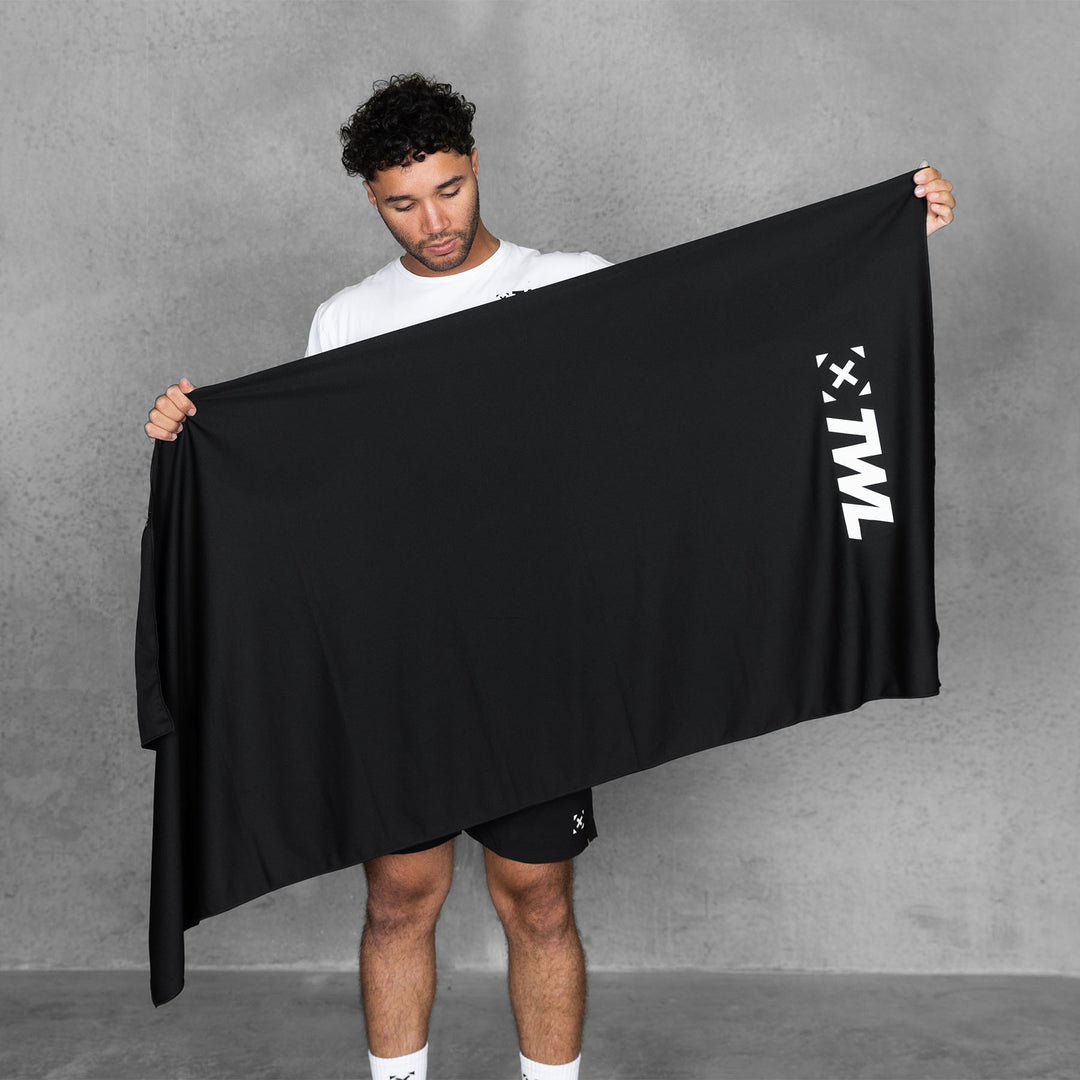 TWL - QUICK DRY TOWEL - BLACK - EXTRA LARGE
