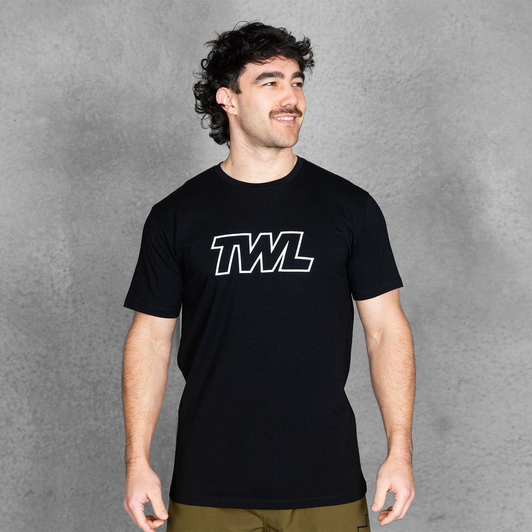 TWL - MEN'S EVERYDAY T-SHIRT 2.0 - ATHLETE 2.0 - BLACK/WHITE